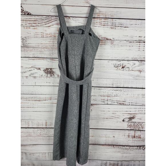 Sage The Label Square Neck Cropped Jumpsuit XS Womens Grey Sleeveless - Picture 4 of 4